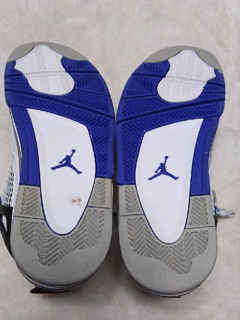 Nike Air Jordan 4 Retro 'Motorsports' White and Blue Women's  Sneakers Size 7